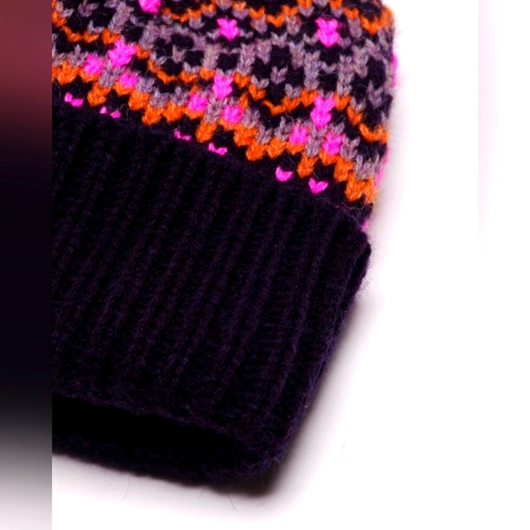 Free People First Frost Fair Isle Pom Beanie - Picture 5 of 5